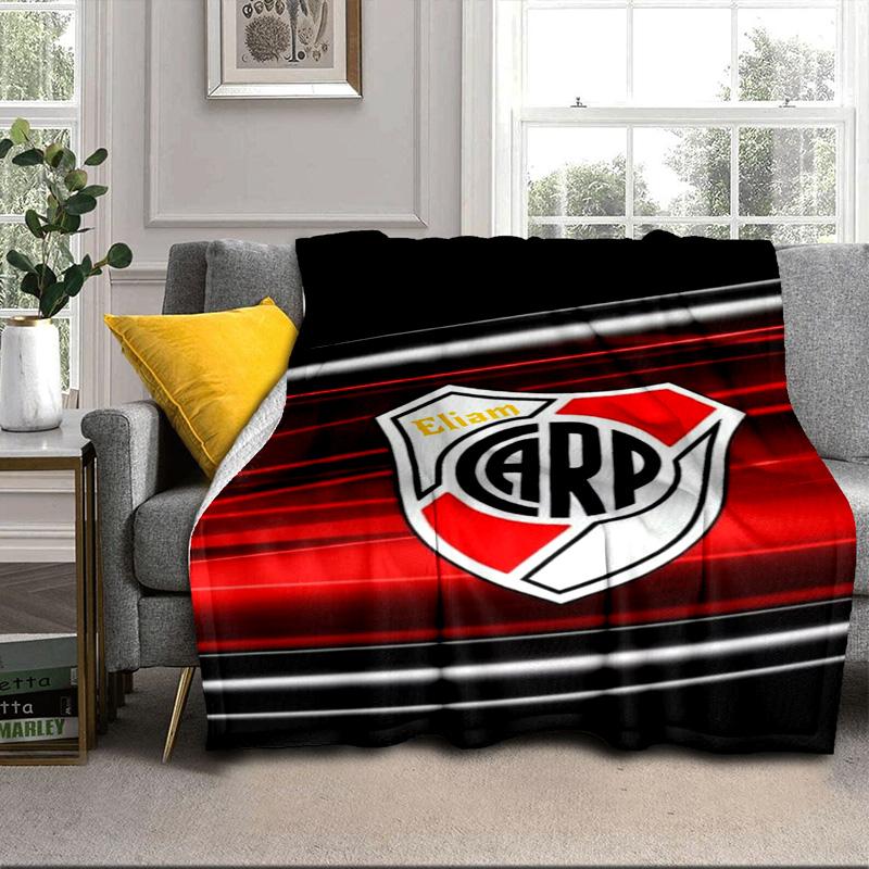 River Plate Emblem Portable Blanket/Soft Blanket Bedding Blanket Suitable for Travel Camping Living Rooms Offices Sofas Fan Gifts