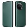 For OnePlus 11 5G PU Leather Stand Card Slots Case Carbon Fiber Texture Magnetic Auto-absorbed Folio Phone Cover