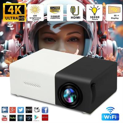 YG300 Projector for Children's Entertainment and Office MINI Portable Mini Mini Projector Supports 1080P Ultra High Definition