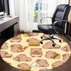 1pc Capoeira Office Round Area Rug, Under Office Chairs Bedroom Living Room Home Decor, Room Deco