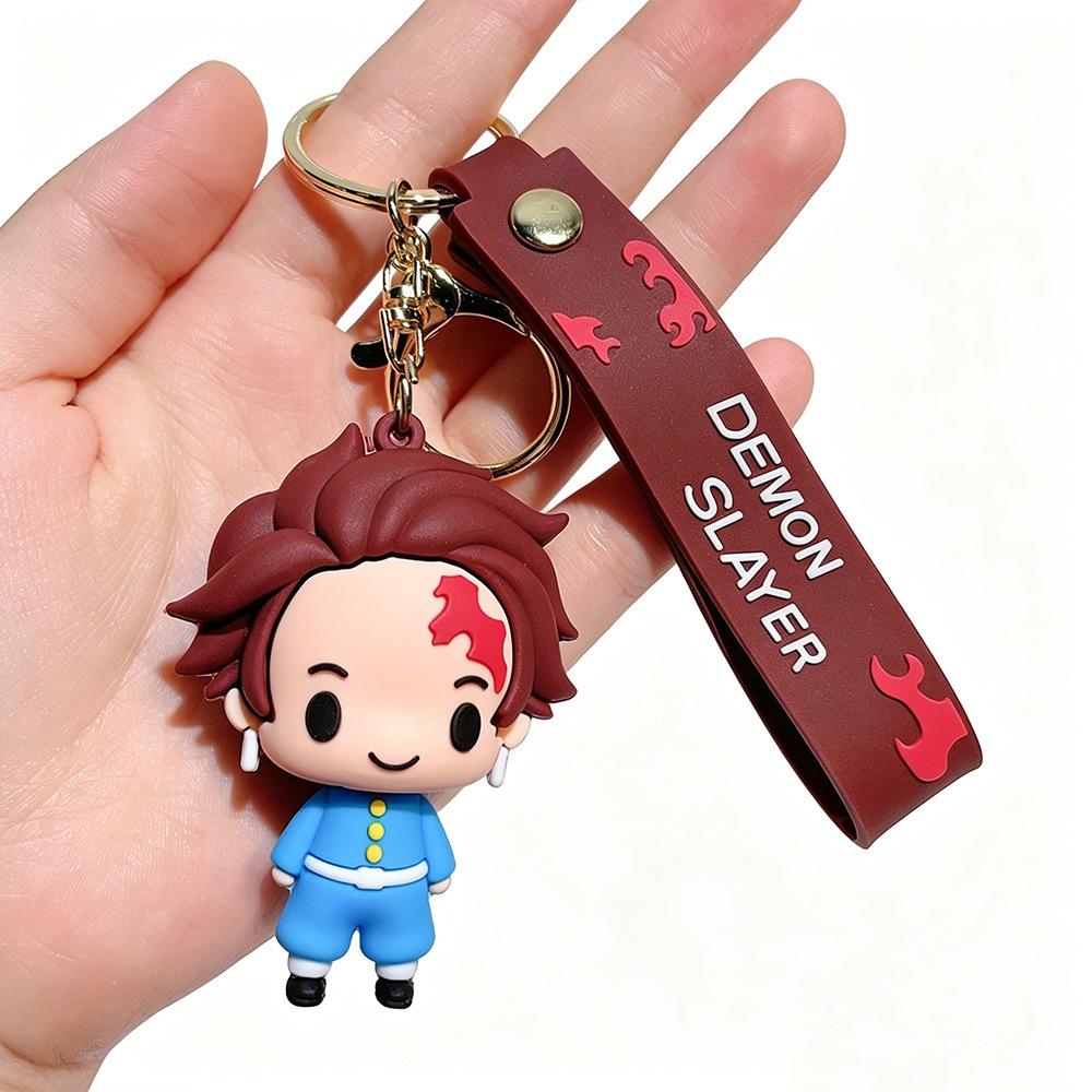 Cute Chibi Style Cartoon Girl Keychain Bag Pendant Doll Accessory