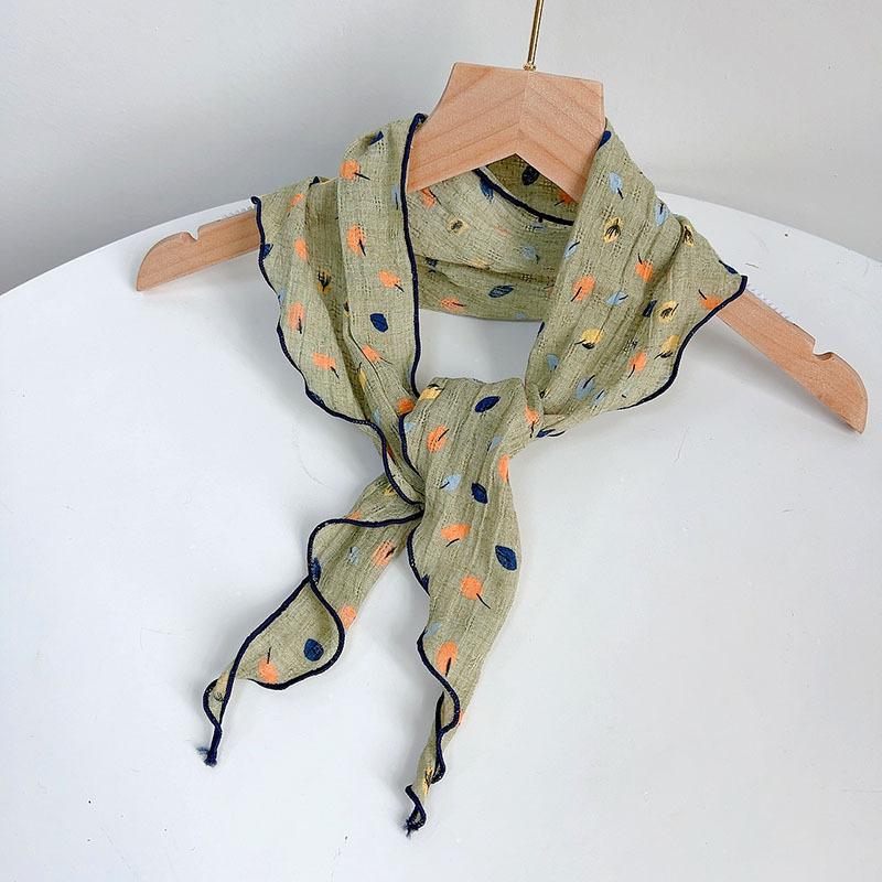 Summer New Triangle Soft Neck Protection Scarf Children's Cute Small Scarf Parent-child Small Scarves