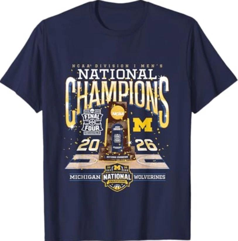 Michigan Men s Basketball National Champions March Madness T-Shirt XL
