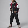 Jordan Kurtka baseballowa Color Block Haft Logo Casual Długi Rękaw Kurtki Dziecięce Czarna HF2449-010