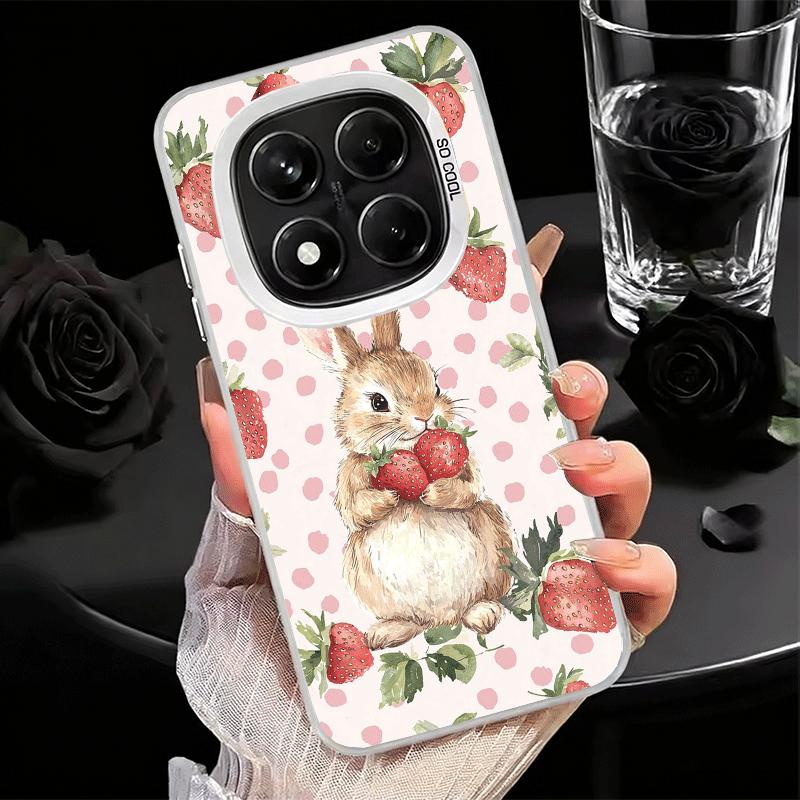 

Cute Cartoon Bunny Rabbit Soft Phone Case for Xiaomi Redmi Note 13 14 15 Pro Plus 12S 12 11S 11 11T 10S 10 Shockproof Cover Back Redmi Note 13 Pro 5G