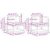 Outdoor Sofa Set with Cushions 6 pcs Natural and Beige
