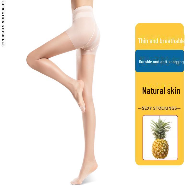 

Ультратонкі колготки «ананас» проти зачіпок для жінок - Сексуальні прозорі чорні та тілесного кольору колготки, ефект голих ніг 0D. Tight Crotch 70-110 lbs