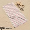 Scalloped Pink Vertical Line Microfiber Beach Towel Quick Dry Sand Free Oversized Soft Absorbent Bath Towel for Pool Travel Gym