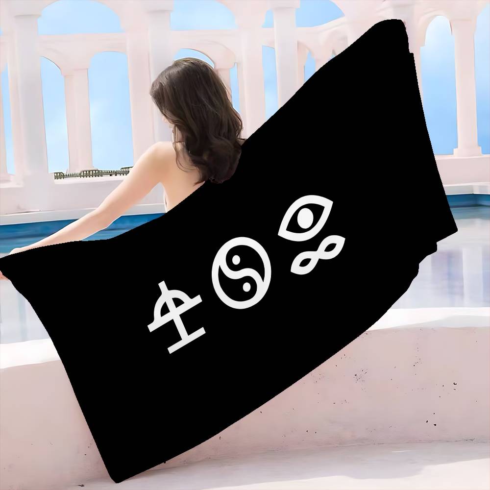 Band B-Bad O-Omens Anime Beach Swimming Towel Soft Absorbent Washcloth Children's Gifts for Kids Travel Camping Gym