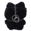 Punk Rock Black Cat Plushies Stuffed Doll Cat Pendant Kid Gift Cat Plush Keychain  Boy Girl