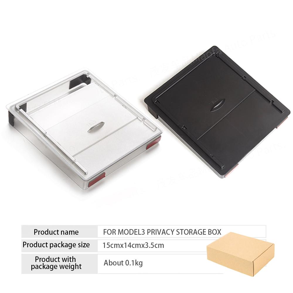 Cutie de Depozitare Cotieră Pentru Tesla Model 3 2019-2022 Model y Cutie de Depozitare Ascunsă Organizator Consola Centrală Accesorii Interior Auto