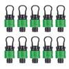 10 Count Drip Irrigation End Cap Fitting Designed for 16mm Drip Tape and 1/2 Inch Tubing For Without Glue or Tools