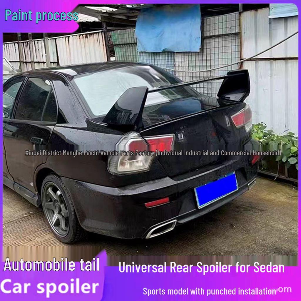 Universele Achterspoiler voor Mitsubishi Lancer, Lingzhi, Yishen, Oude Civic - Sportstijl Sedan Vleugel