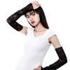 Modisches Spitzendesign Sonnenschutz-Armlinge Elastische Passform Nylon Kühlend Sonnenschützend Leicht Für Damen Outdoor-Aktivitäten Reisen