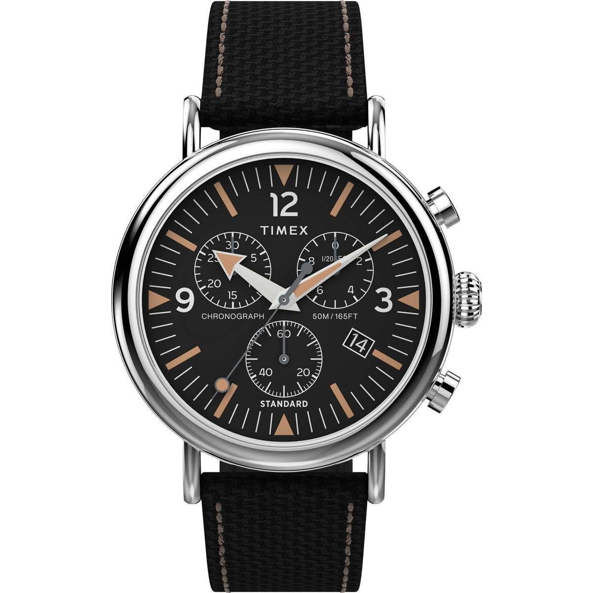 

Часы Timex Standard TW2V43700 кварцевые 5 ATM водонепроницаемые минеральное стекло черный циферблат латунь [TIMEX] мужские [Товар] чёрный