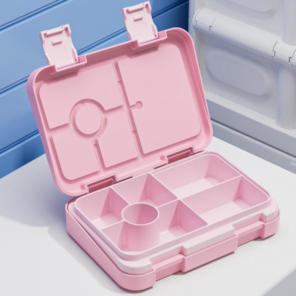 Double-layer 810ml Lunch Box Interlayer Divided Leakproof Storage Box Leakproof Easy to Clean Fork Spoon Preservation Box