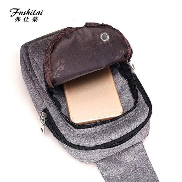 Unisex Chest Bag Simple Storage Bag Lightweight Travel Small Backpack Crossbody Bag Fashion Casual Single Should Bags