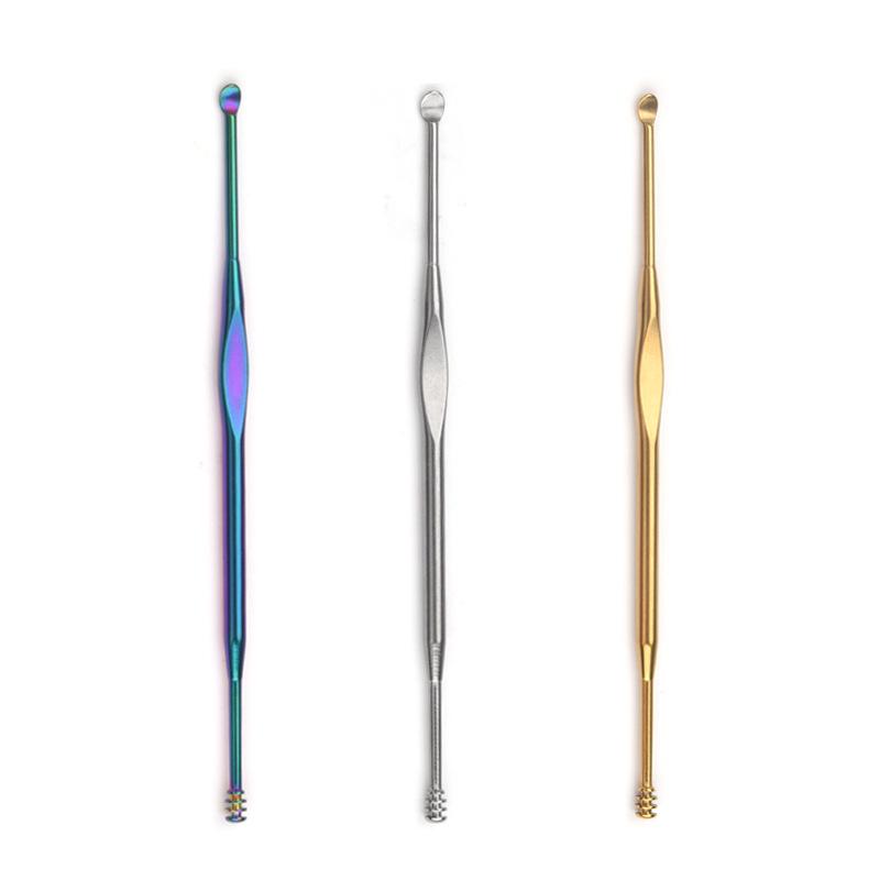 Double-Ended Stainless Steel Earwax Removal and Cleaning Tool for Adults Silver