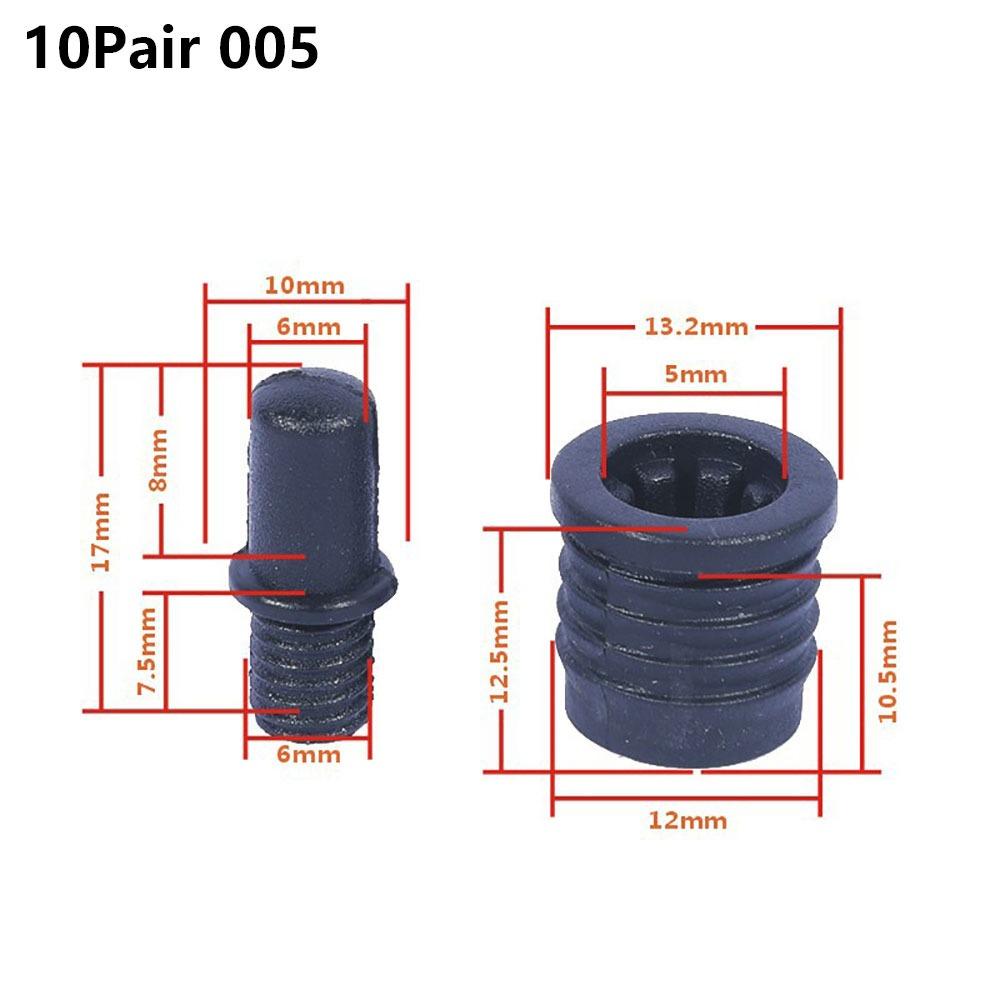 Kit de 10 Pares de Clavijas para Rejilla de Altavoz DIY, Juego de Hebillas de Rótula para Cubierta de Malla, Kit/Juego de Piezas de Sujeción Para Altavoz