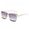 Rimless Sunglasses Square Women Inspired Multi Tinted Fashion Shades Vintage Glasses