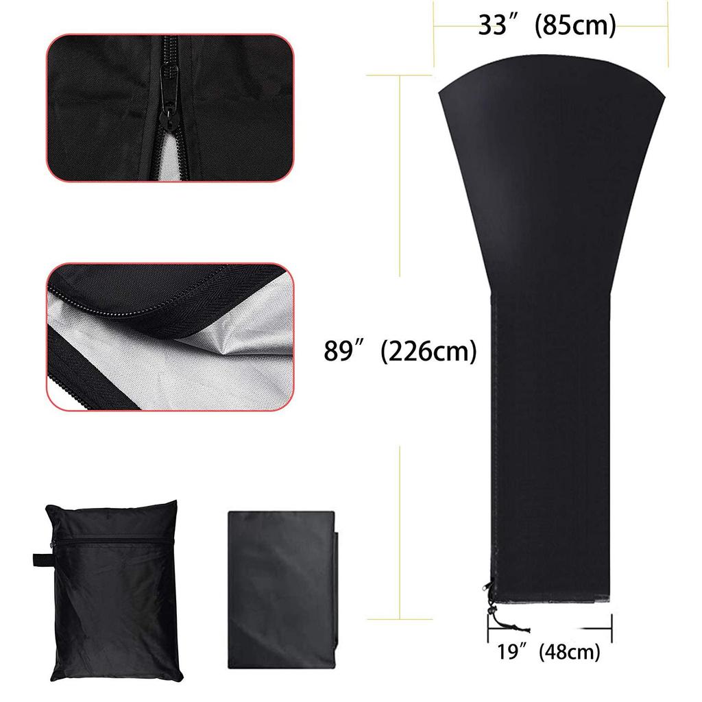 Oxford Cloth Air Energy Heater Dust Cover for Outdoor Furniture