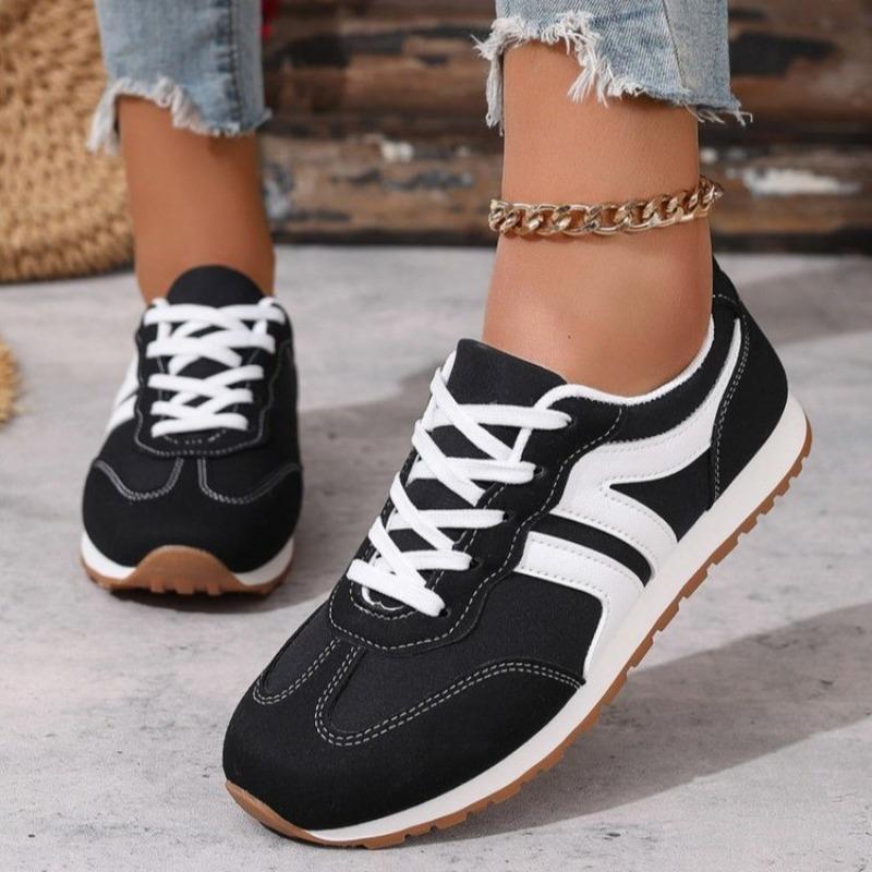 Fashion Plus Size 2025 Shoes Female Lace Up Women's Vulcanize Shoes Outdoor Women Sneakers Mixed Colors Low Heel Ladies Casual Shoes