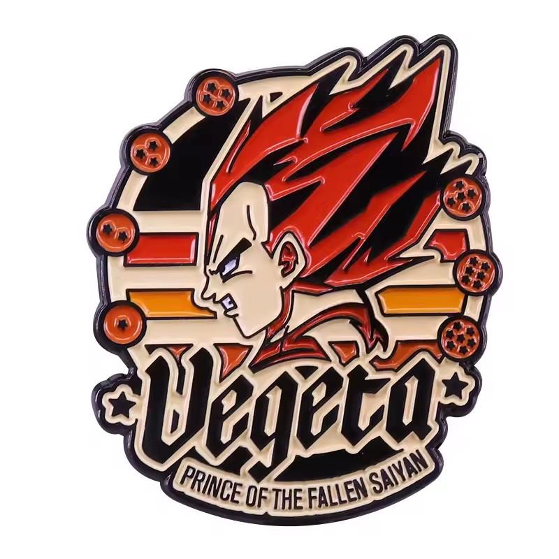 Anime Dragon Ball Enamel Pins Cute Goku Vegeta IV Piccolo Brooch Backpack Clothing Jewelry Metal Badge Accessories Gifts
