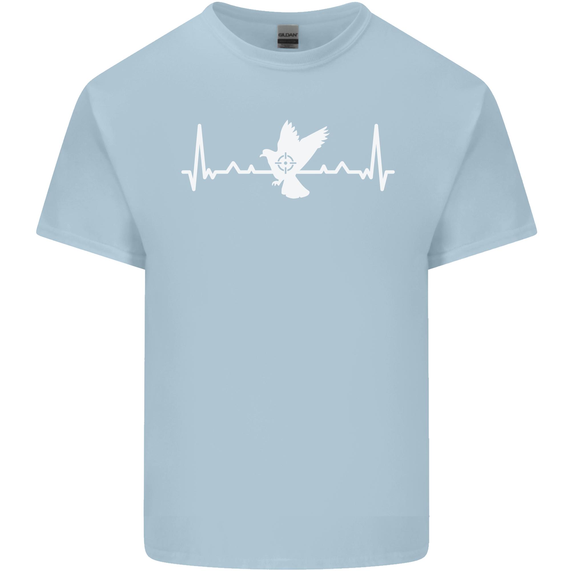 Pigeon Hunting Heart Beat Hunter ECG Unisexs Light Cotton TShirt S