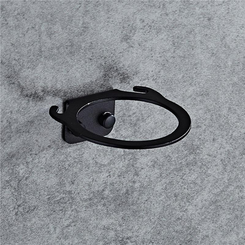 

Космический алюминиевый настенный держатель для фена, вешалка для дома, ванной комнаты, полка для хранения фена, органайзер, подвесная стойка чёрный