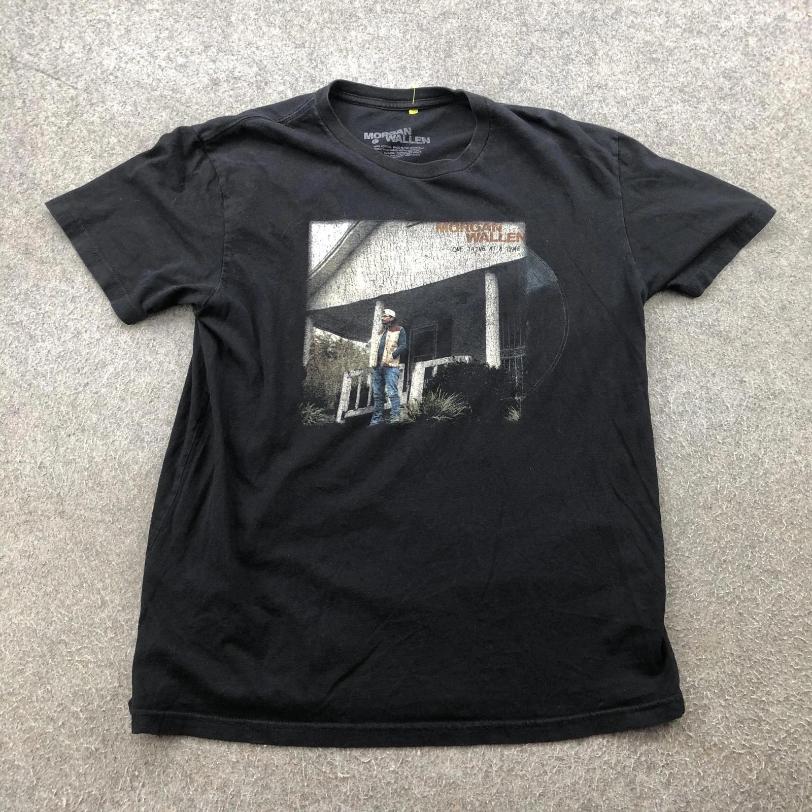 Morgan Wallen Shirt Mens Large Black One Thing At A Time Tour Tee Graphic Music L
