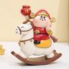 God of Wealth Figurine Desktop Ornament Cartoon Creative Fortune Statue Feng Shui Decor for