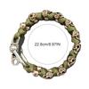 Punk Skull Paracord Bracelet for Men Vintage Style Handmade Adjustable Wristband for Men