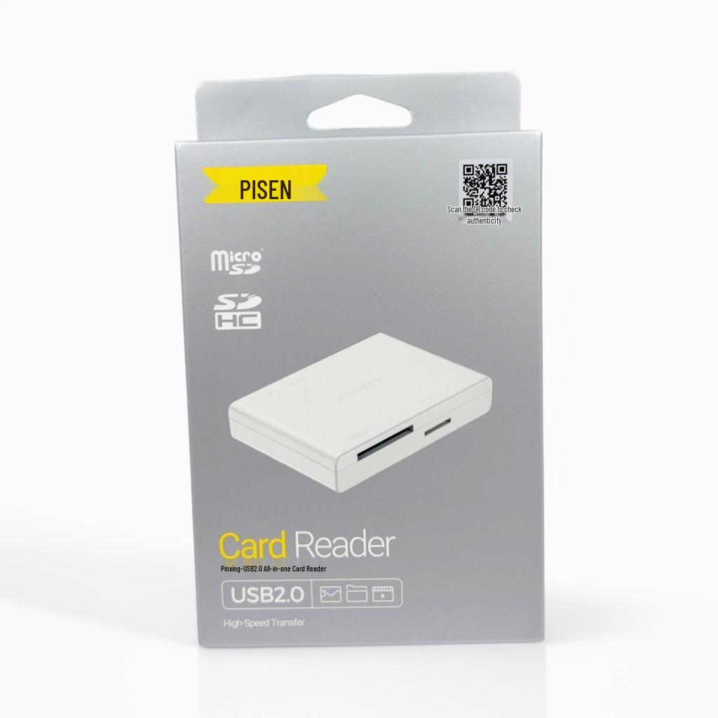 PISEN USB 3.0 Type-C Card Reader: Dual-Slot SD/TF Memory Card Adapter for Cameras and Mobile Devices