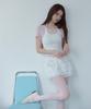 ROLAROLA Nubasic Frill Mini Skirt Pants Ivory