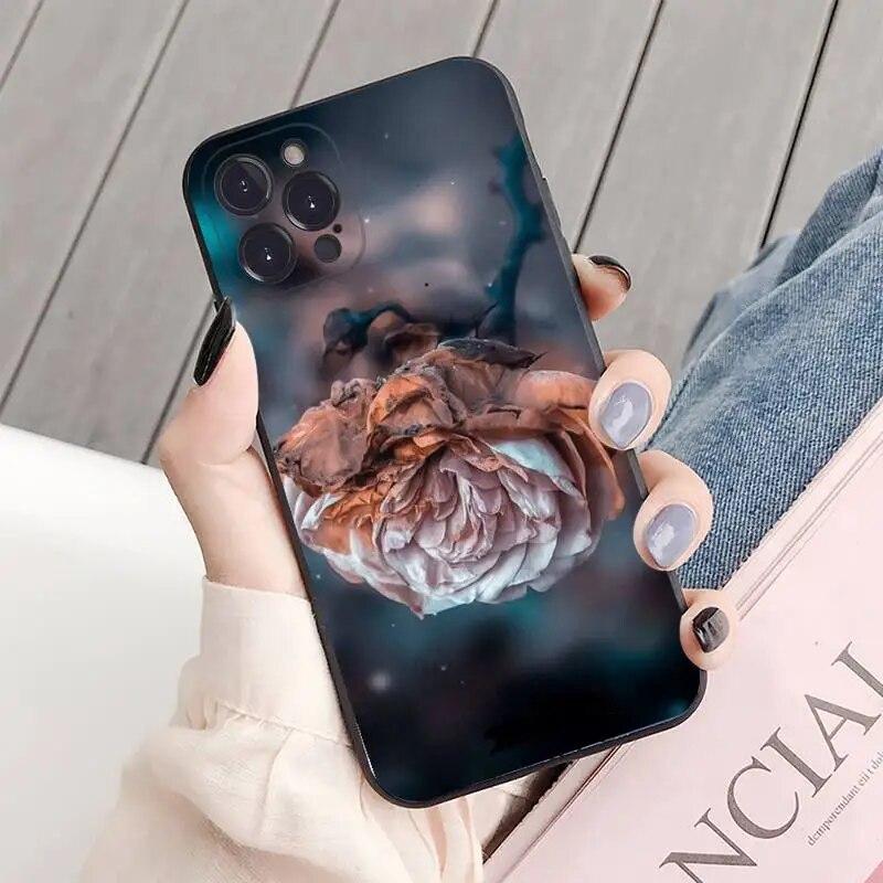 Bujori Floare Frumoasă Husă de Telefon Capac Coque Pentru Iphone Xiaomi Mi Samsung Galaxy Redmi Note A S 11 12 13 14 15 22 23 24 5G Pro Plus Max Fe Ultra