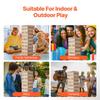 Tumbling Timber Toy, 54 Blocks Large Tumble Tower Blocks Game, Pine Wood Tumbling Tower Game with Carry Bag and Scoreboard, Wooden Stacking Game,