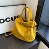 Canvas Large-capacity Bag 2024 New Korean Version Handbag Bag Large Bag Shoulder Leisure Student Bag