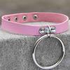 Schwarzer Leder Goth Choker Punk Harajuku Halsband Gothic Halskette Grunge Choker Cosplay Party Festival Schmuck