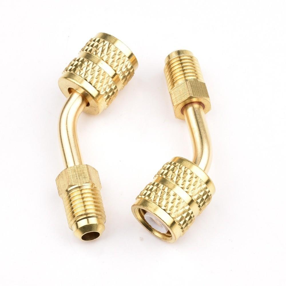 Flare Fitting Refrigerant Charging Adapter Service Port Adapter for Refrigerant R22/R410A