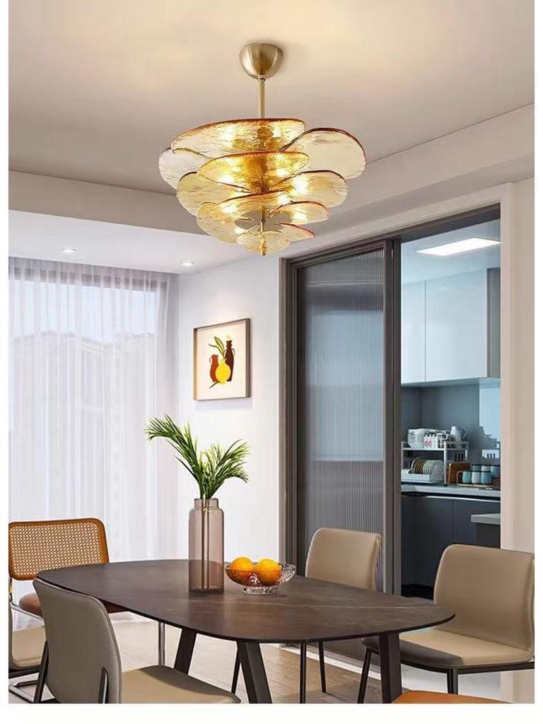 Retro French Murano Glass Pendant Light for Living Room, Dining Room, Staircase, and Bedroom