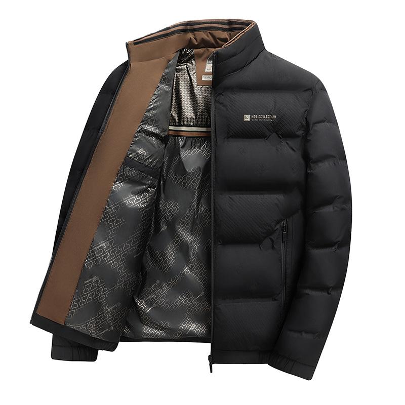 Men's Cotton Clothing Stand Collar Cotton Coat Jacket Thin Men's Cotton Jacket