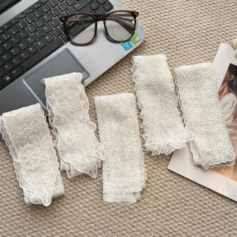 Fashion Y2K Long Lace Waistband Bow Floral Lace Waist Belt Tie Up Thin Dress Jeans Belt Summer