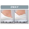 [Enfamie] moz 2-Way Light Nurse Shoes for Women, Lightweight and Comfortable for Medical and Nursing Care (White x Champagne, 23-Point, 5-Centenaire M