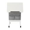 Adjustable Height Standing Desk, Portable Laptop Desk, Rolling Computer Stand with Book Stopper for Office, Living Room, Lounge