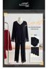 Lace Long Sleeve Pajama Set: Women's Loose-Fit Autumn/Winter Wear, Versatile for Outdoor Use.