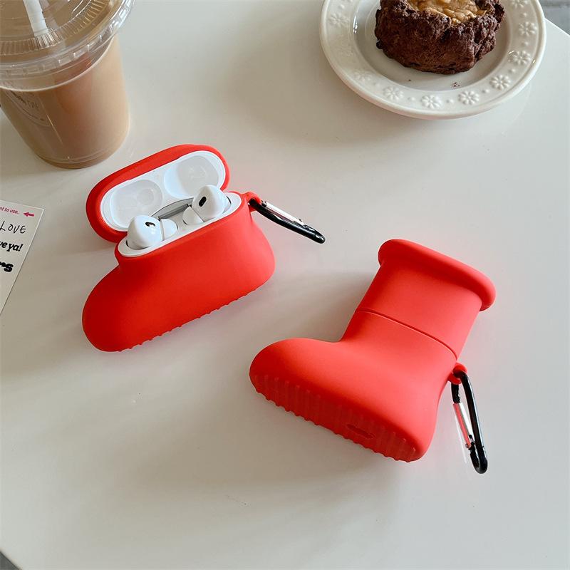 New Personalized Three-dimensional Red Boots AirPods Pro Protective Cover for Apple 2 3 Wireless Bluetooth Headset Case