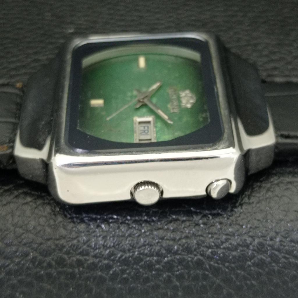 USED JAPAN ORIENT CRYSTAL 46941 AUTOMATIC MENS ORIGINAL DIAL WATCH A432876-2 R113-a432876