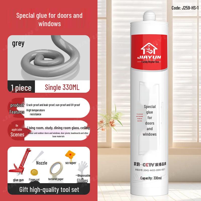 Silicon Negru Impermeabil Etanșant pentru Ferestre și Uși pentru Chituire Margine Goluri, Adeziv Sticlă Anti-Mucegai