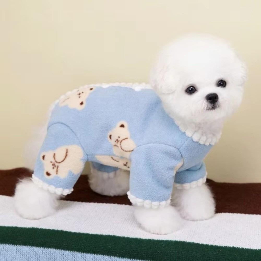 Winter Warm Dog Jumpsuits Soft Fleece Cat Pajamas New Puppy Jumpsuits