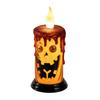Candle Lamp Holiday Decoration Ornament for Home Tabletop and Festive Party Display